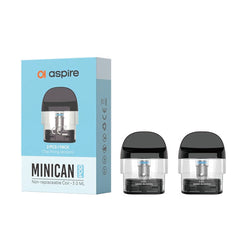 Aspire Minican 4 專用空倉每盒內含兩顆 0.8Ω 空倉,3ml 儲油量