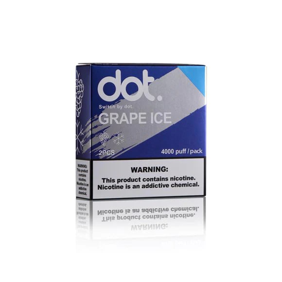 佩特里 DOTMOD DOT SWITCH 煙彈 葡萄4000puff/pack 2pcs 濃郁巨峰葡萄香氣爆發,搭配微涼順口尾韻,甜而不膩的經典滋味。