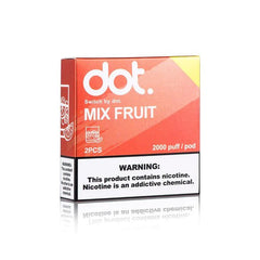 佩特里 DOTMOD DOT SWITCH 煙彈 綜合水果4000puff/pack 2pcs 彷彿置身繽紛果園,多種熱帶果香交織出的豐富層次,口感絕佳。