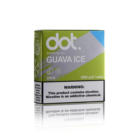 佩特里 DOTMOD DOT SWITCH 煙彈 芭樂 4000puff/pack 2pcs 台灣熱銷NO.1，濃郁熟成紅心芭樂香氣，香甜回甘的道地風味。