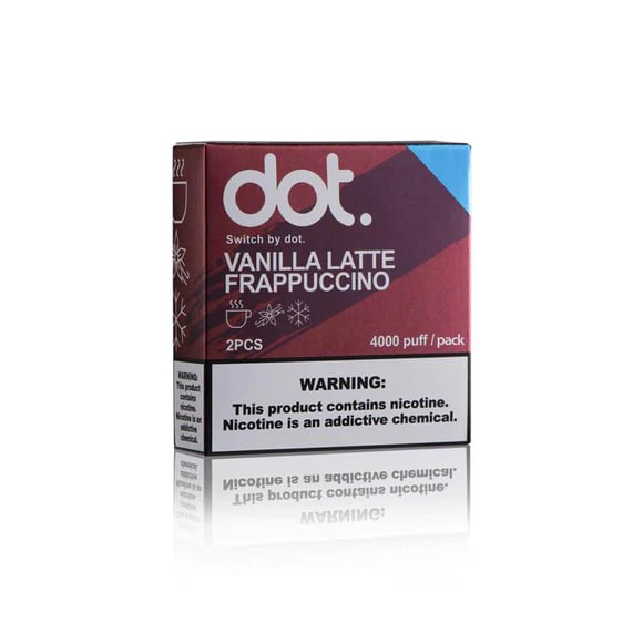 佩特里 DOTMOD DOT SWITCH 煙彈 香草星冰樂4000puff/pack 2pcs 濃郁奶香與醇厚咖啡結合，絲滑柔順的口感，彷彿午後的星冰樂時光。